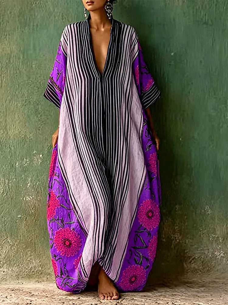 Arabella™ | Graceful Three-Quarter Sleeve Dress