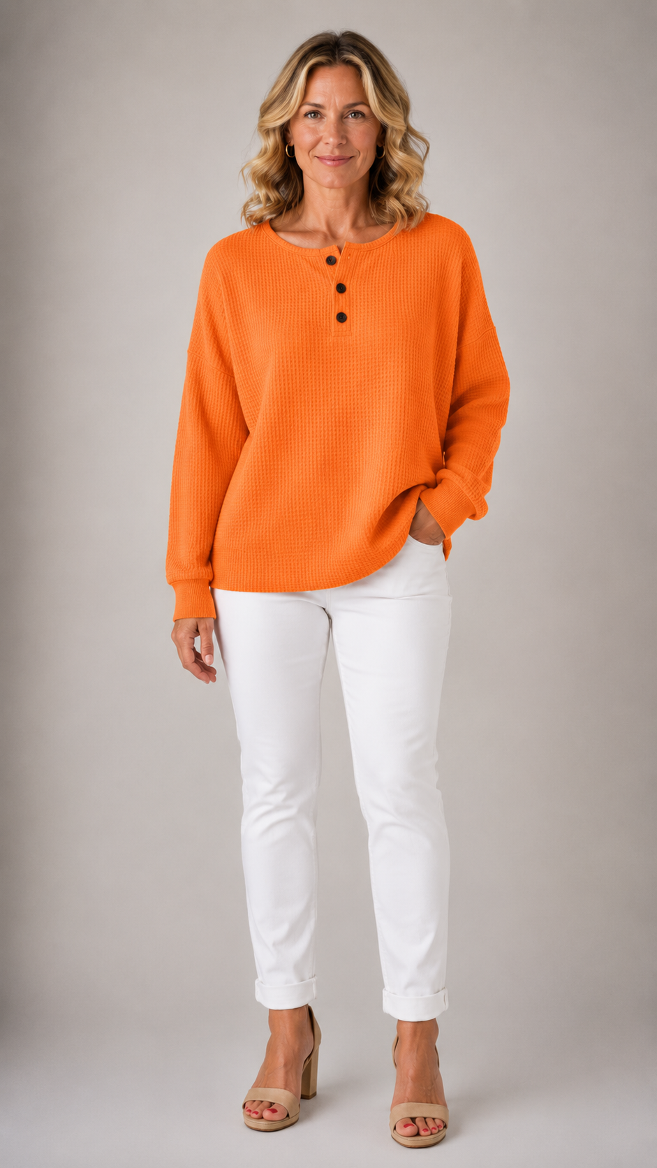 Maewyn™ | Cozy Waffle Knit Pullover