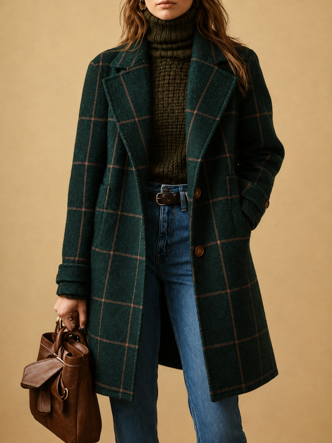 Huxby™ | Classic Checkered Coat
