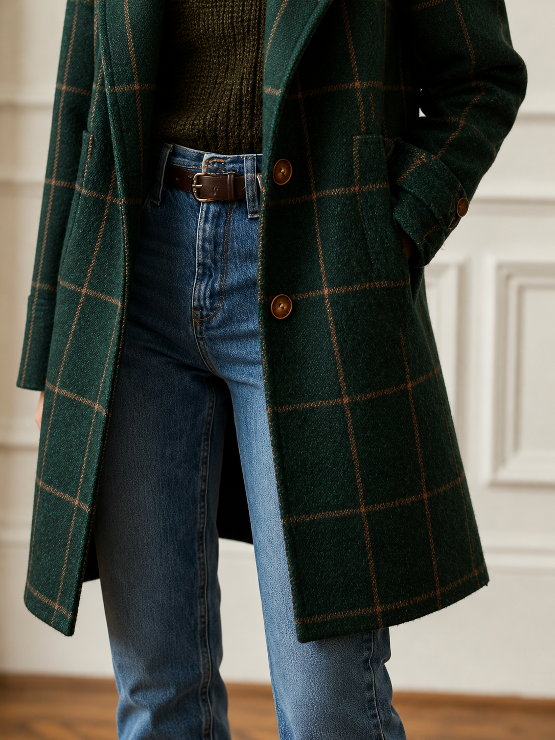 Huxby™ | Classic Checkered Coat