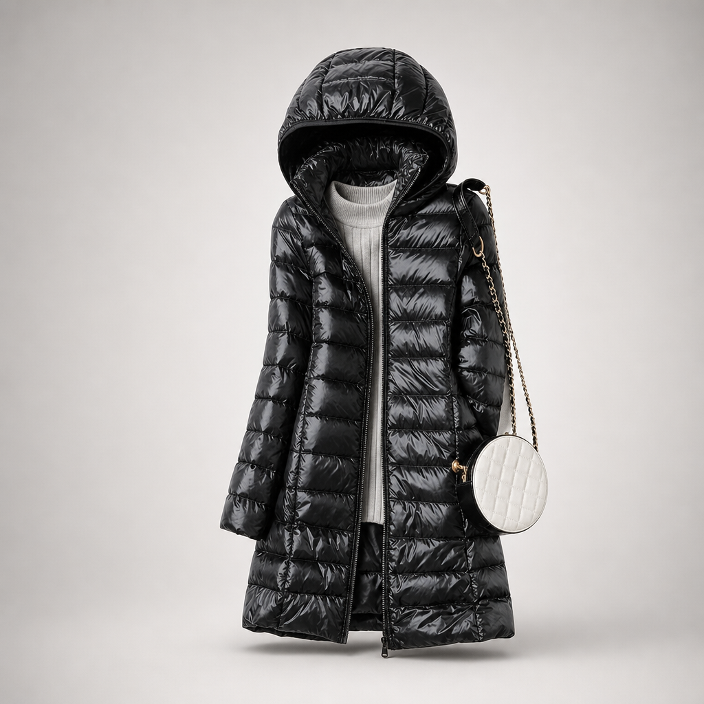 Olivette™ | Long Hooded Puffer Coat