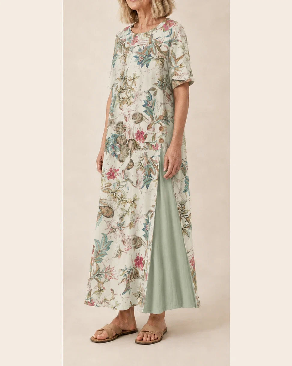 Juliette™ | Pastel Floral Relaxed Maxi Dress