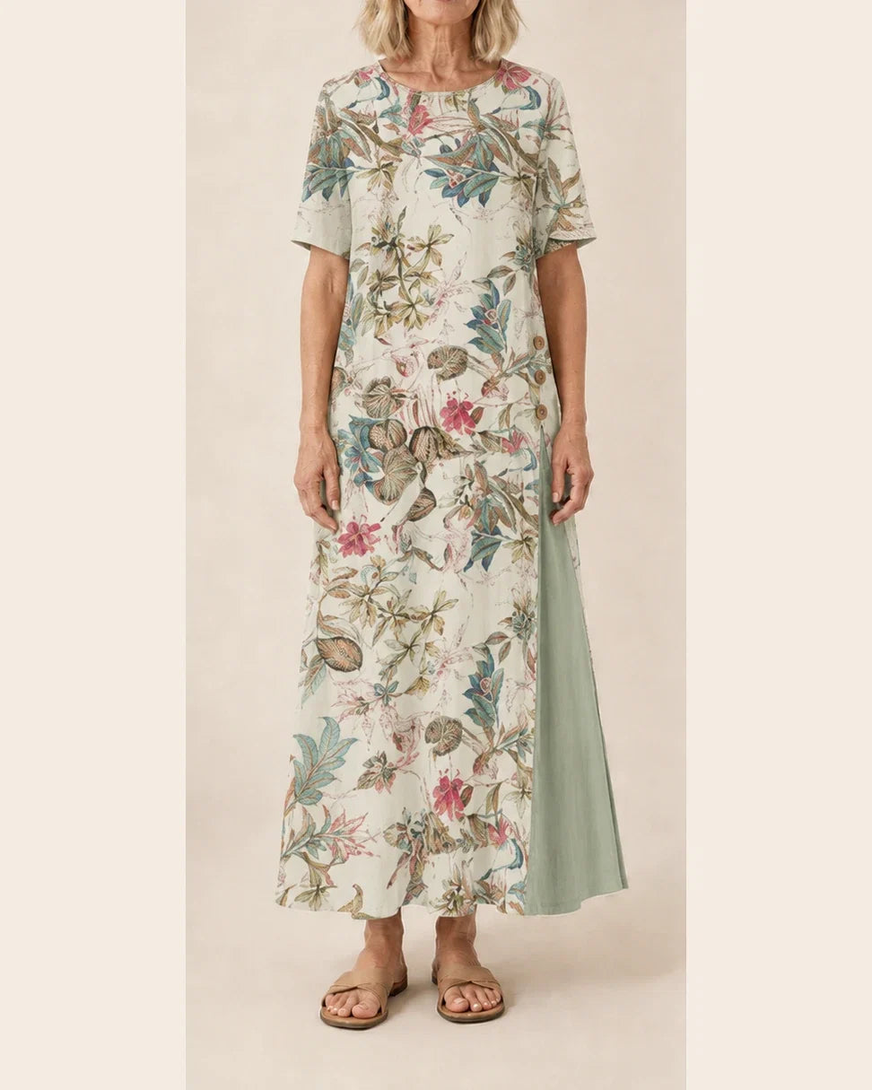 Juliette™ | Pastel Floral Relaxed Maxi Dress