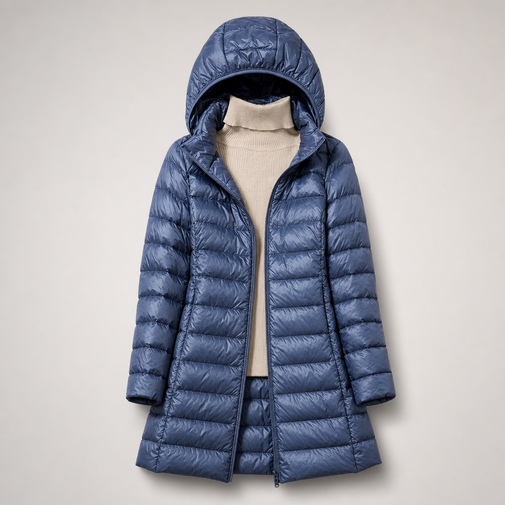 Olivette™ | Long Hooded Puffer Coat