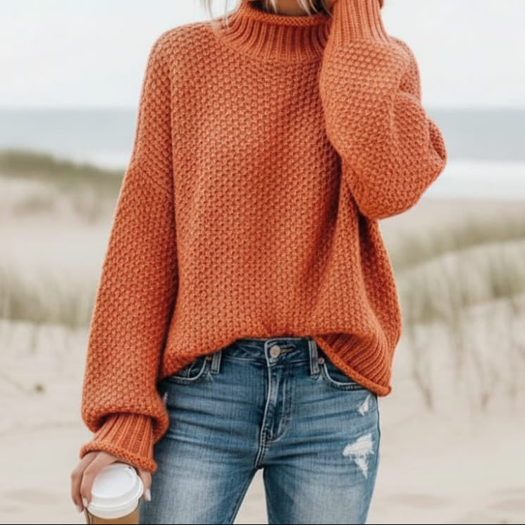 Nadine™ | Oversized Turtleneck Pullover Sweater