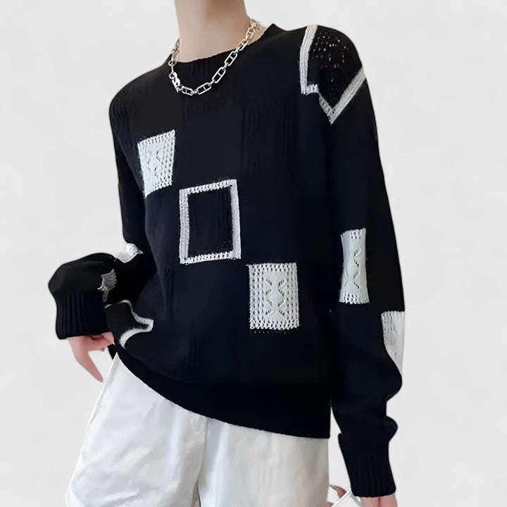 Tesslyn™ | Patchwork Knit Sweater