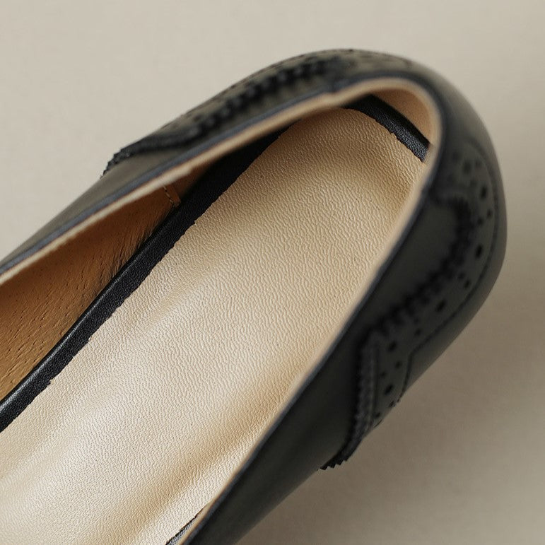 Women's Leather Ribbon Pumps