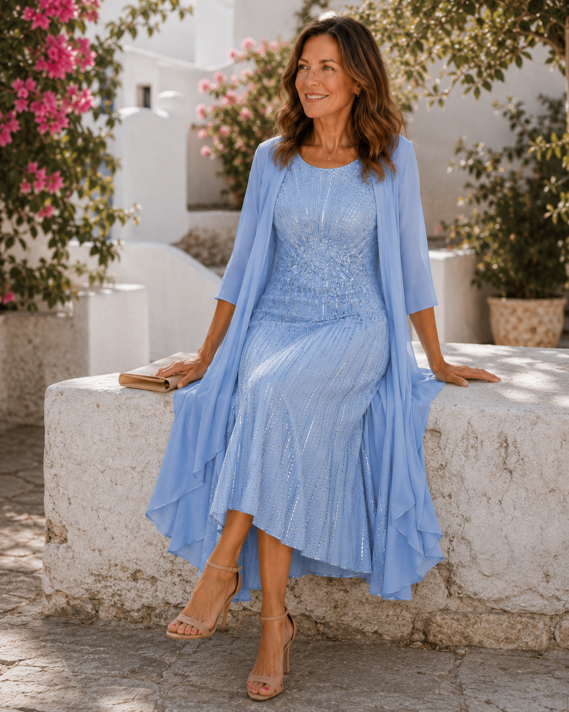 Solaine™ | Sequin Duster Dress