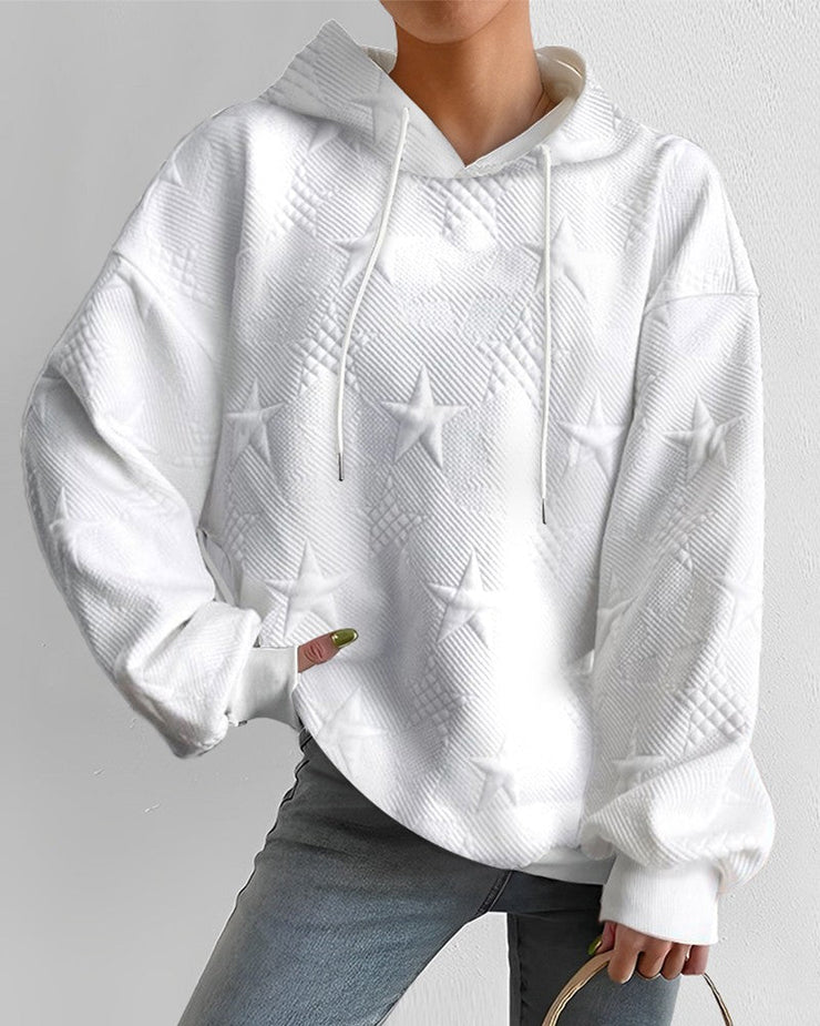 Prestley™ | Star Embossed Hoodie