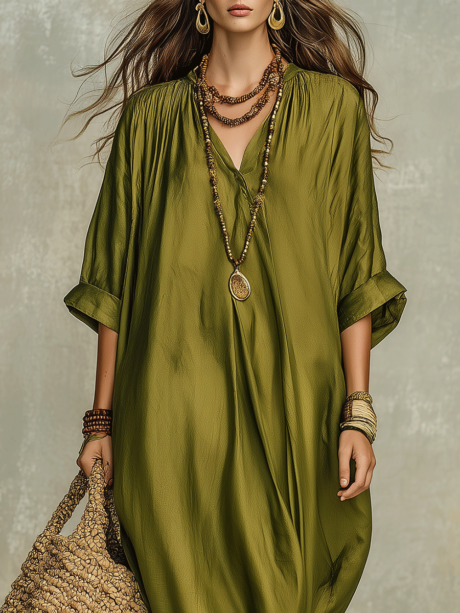 Valorine™ | Relaxed Bohemian Maxi Dress