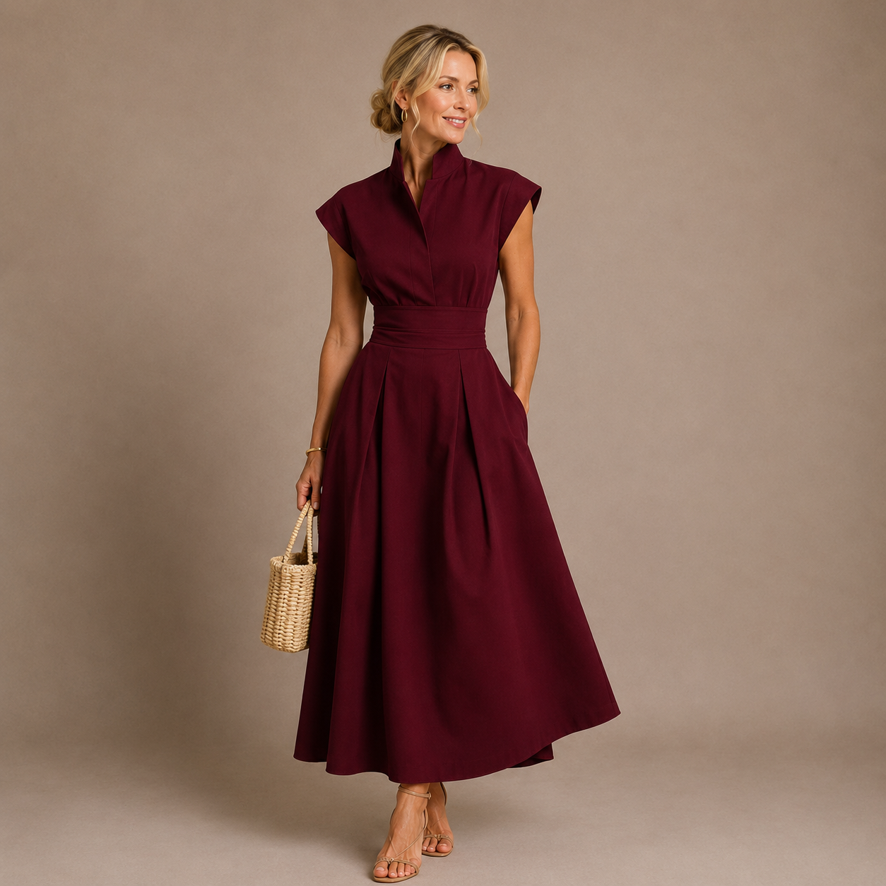 Aurelia | Sculpted Midi Dress