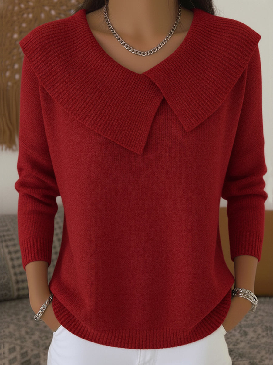 Millicent™ | Elegant Collar Knit Jumper