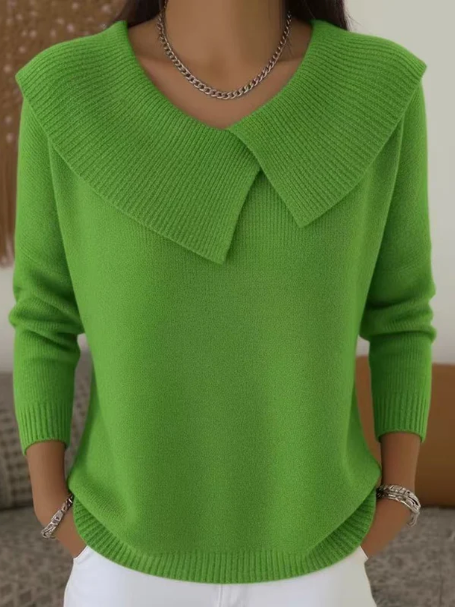 Millicent™ | Elegant Collar Knit Jumper