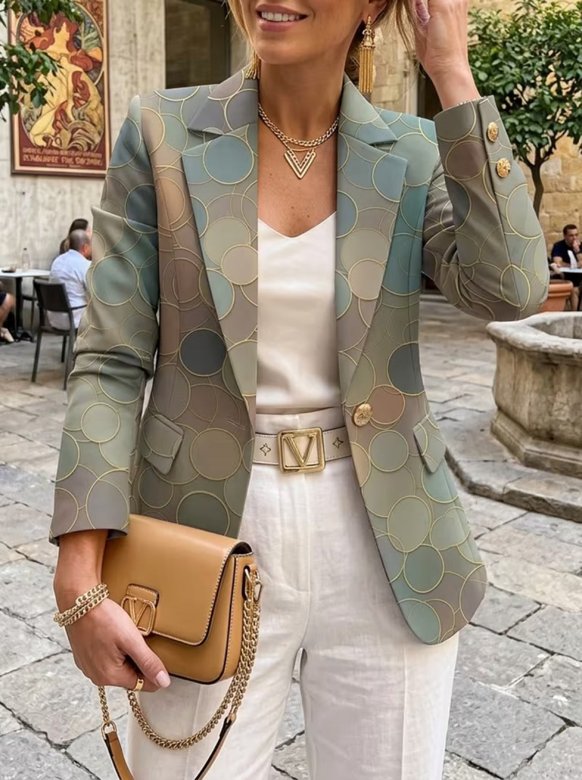 Capucine™ | Dot Mosaic Blazer
