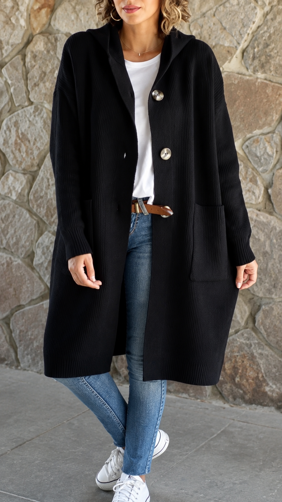 Prentice™ | Long Hooded Cardigan