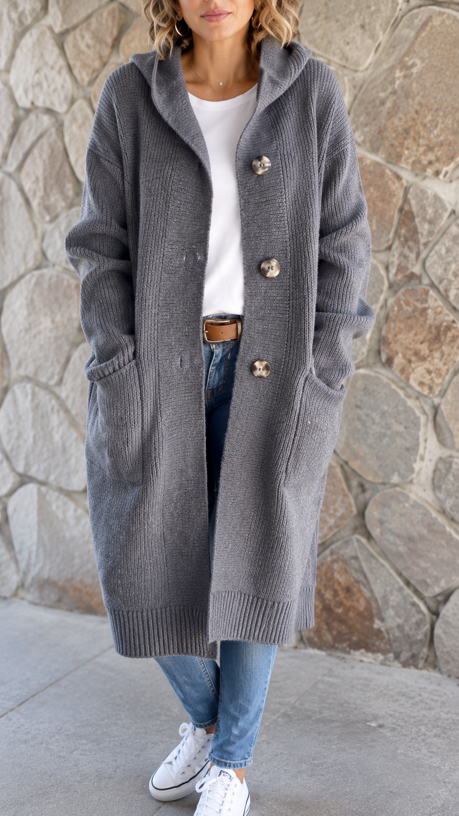 Prentice™ | Long Hooded Cardigan