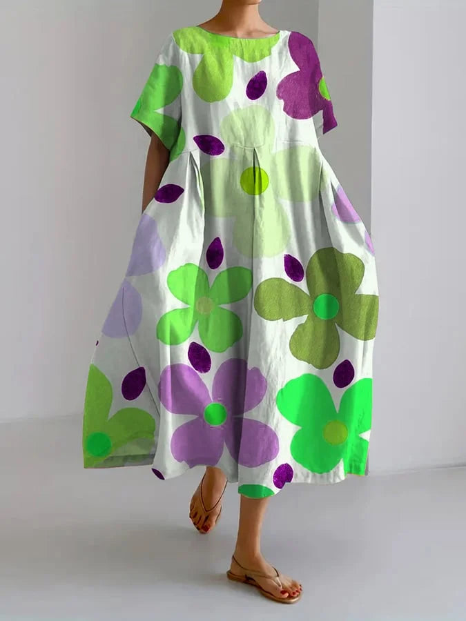 Gardenia™ | Colorful and Comfortable Midi Dress