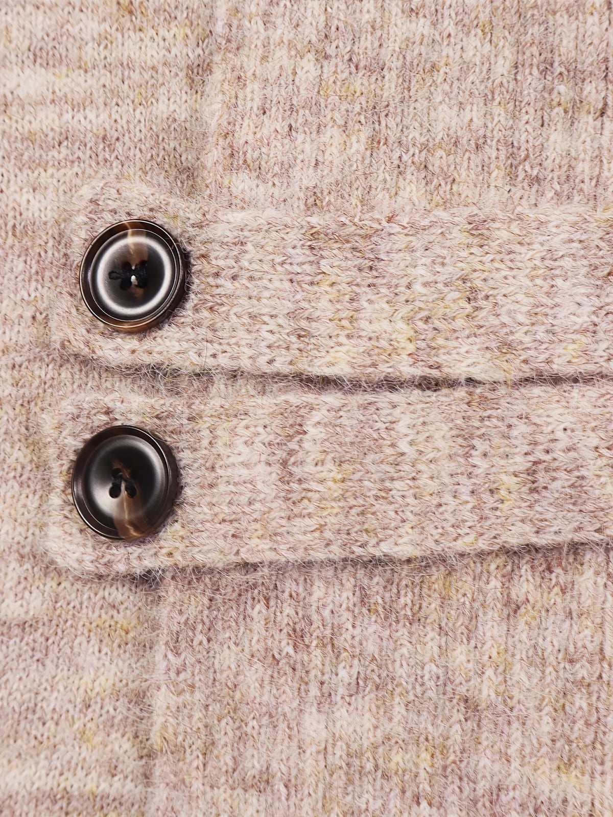 Harlow™ | Oatmeal Ribbed Knit Button-Tab Cardigan