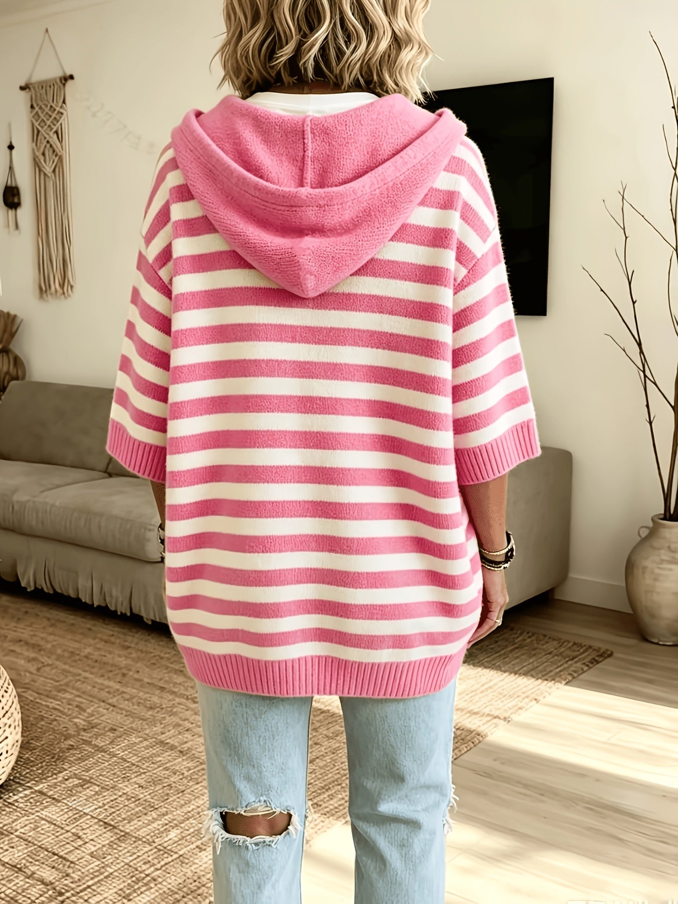 Norrinda™ | Hooded Striped Sweater