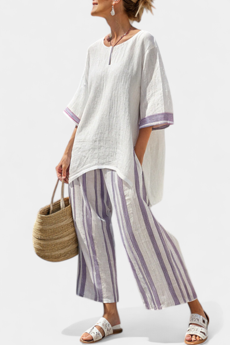 Celeste™ | Relaxed Blouse & Pants Set