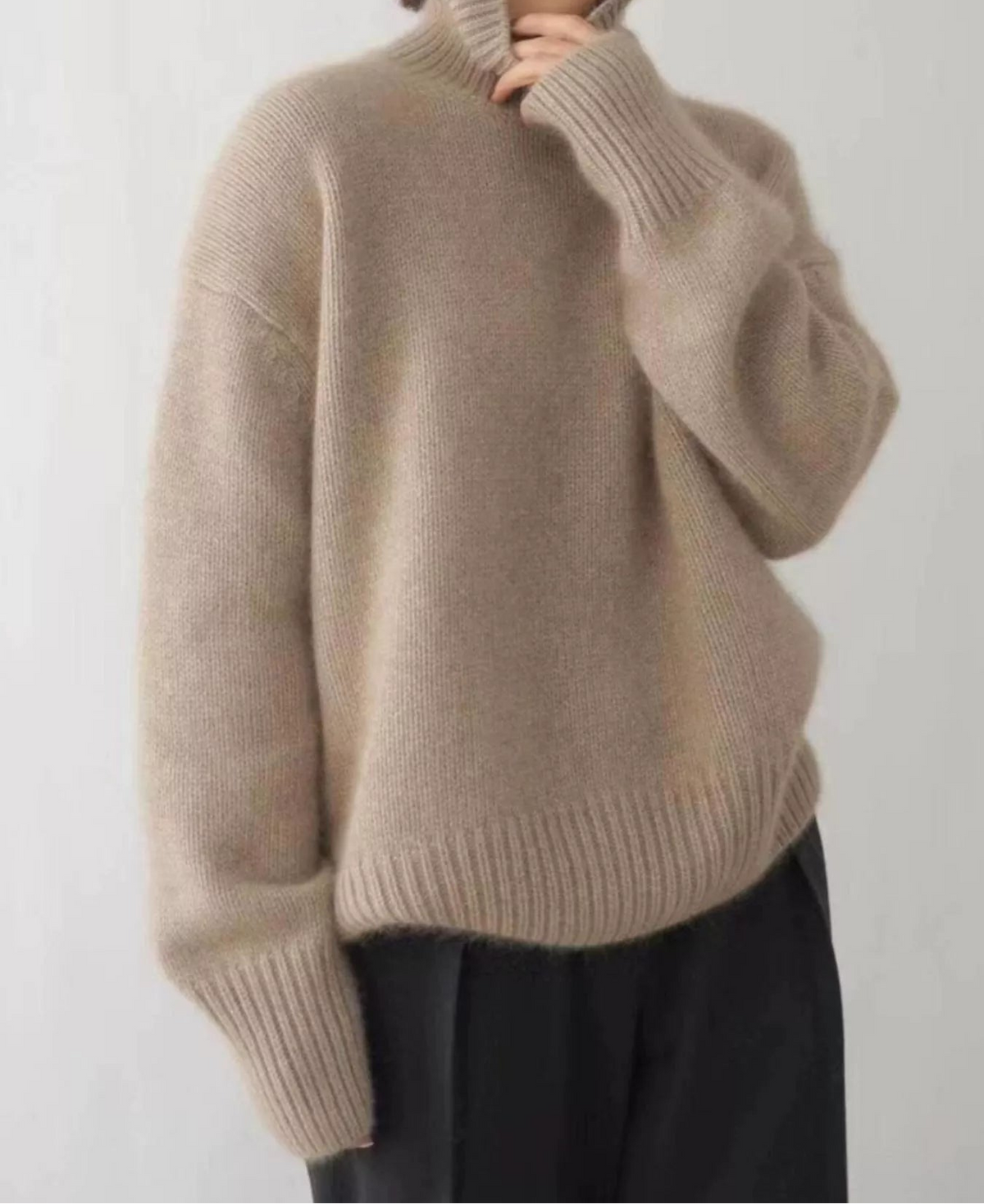 Scarlett | Turtleneck Dropped Shoulder Sweater