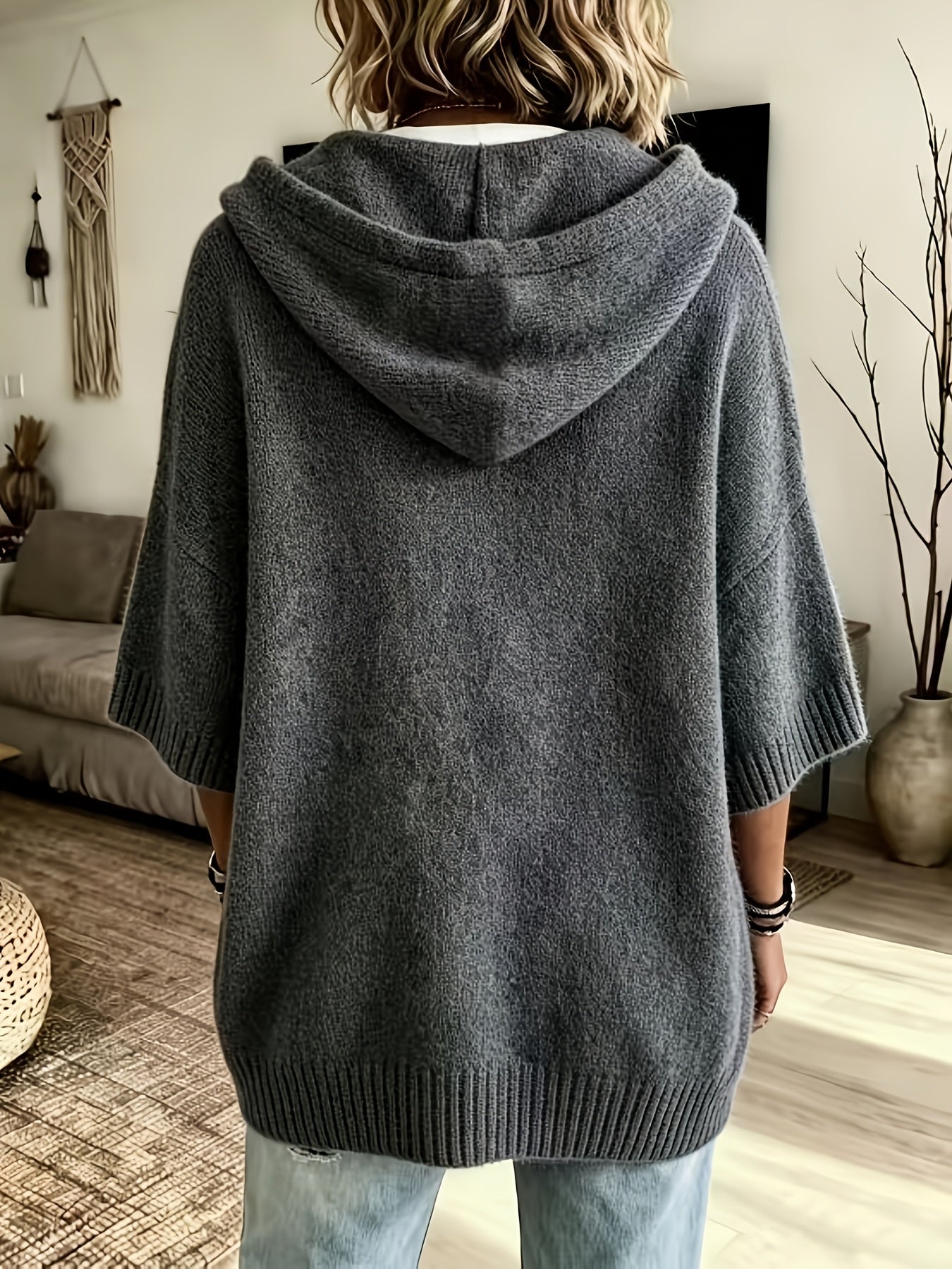Mirabel™ | Hooded Cape Sweater