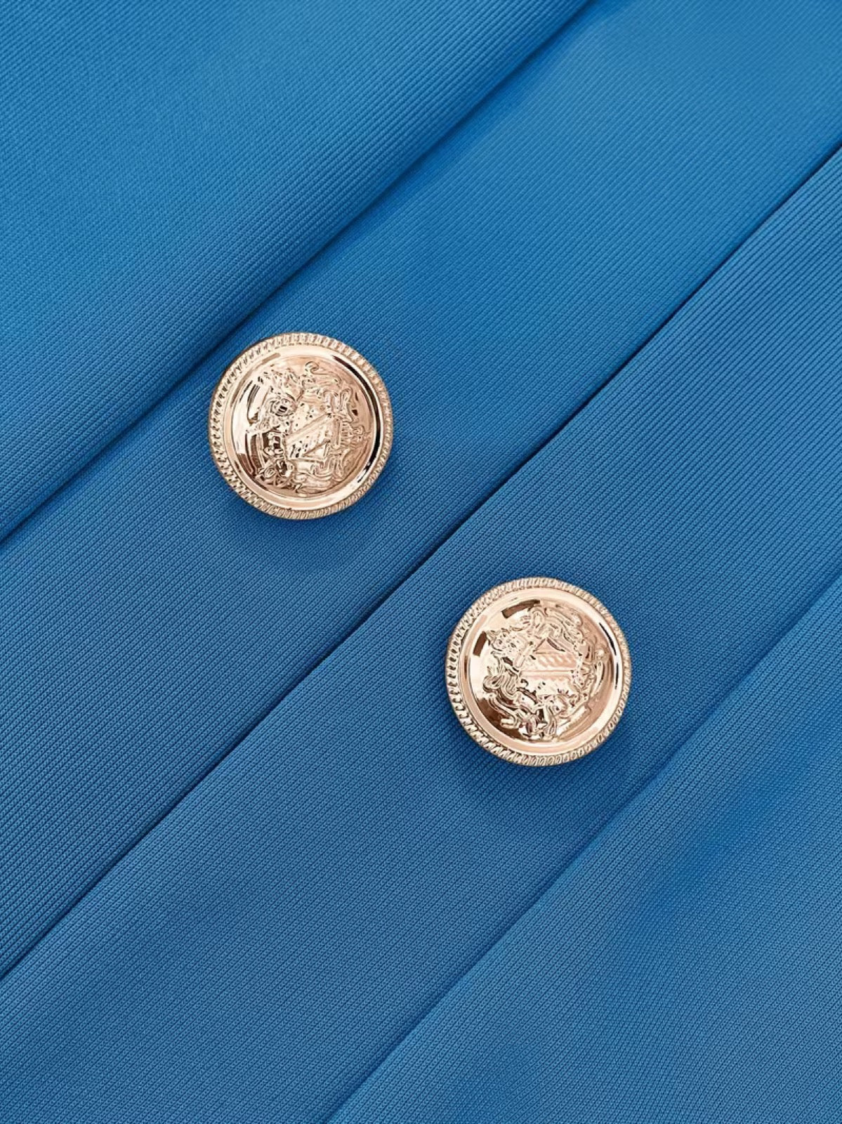 Clemence™ | Gold Button Blazer
