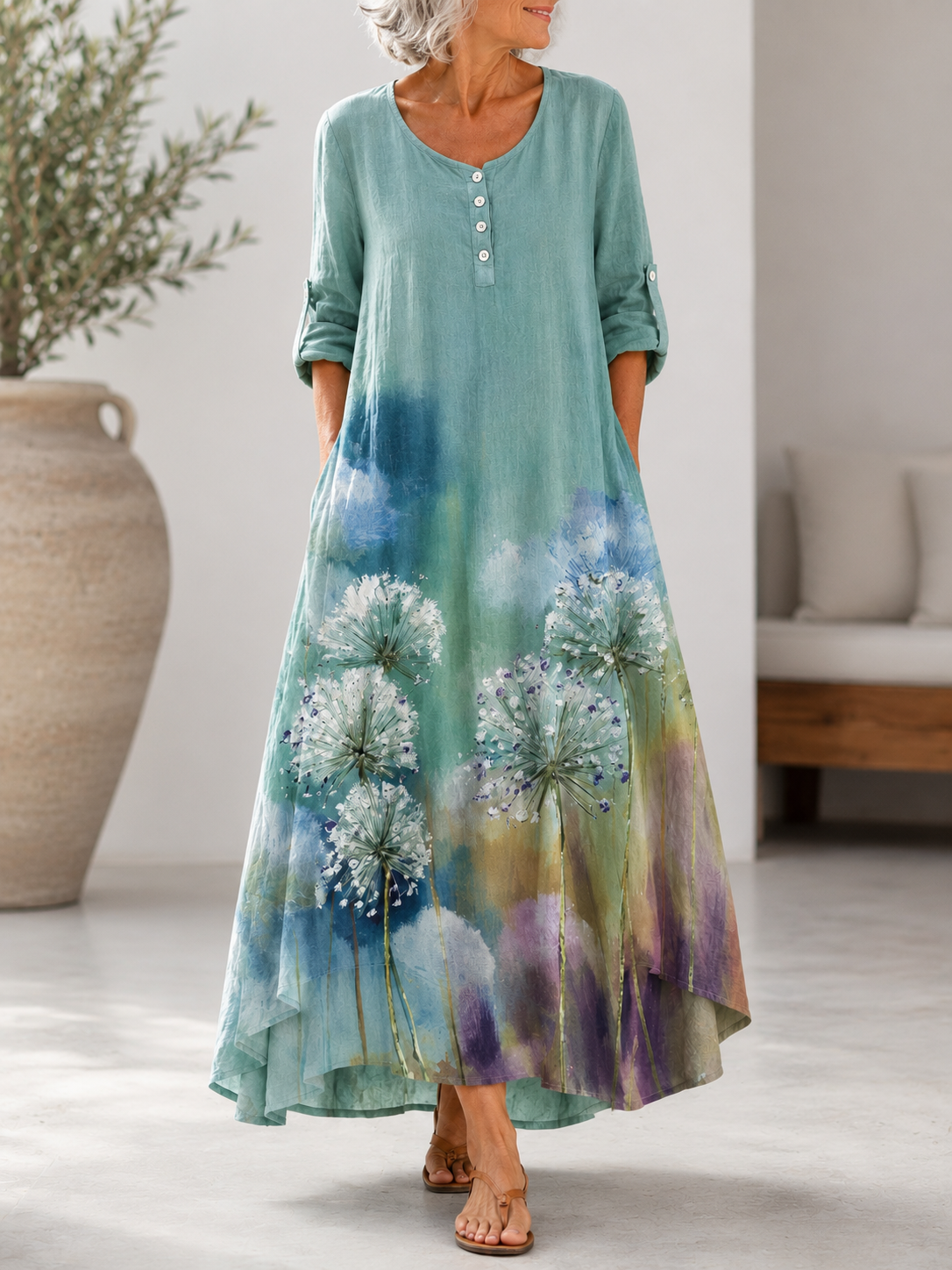 Sundara™ | Printed Maxi Dress