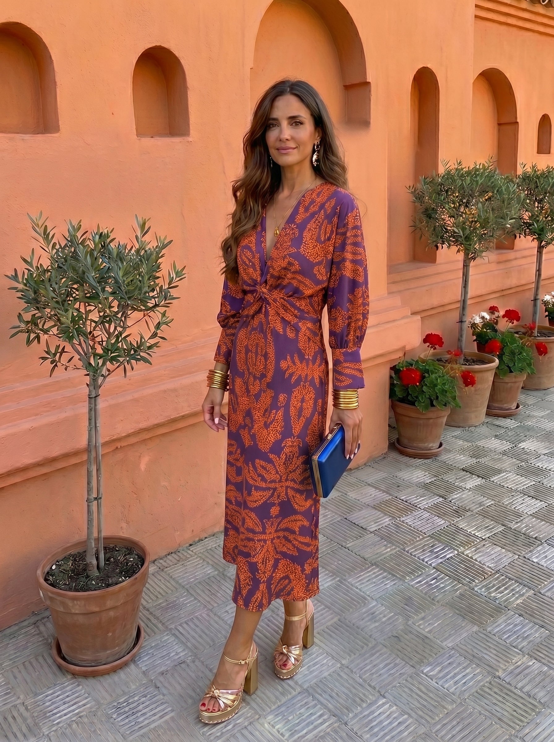 Briseis™ | Printed Midi Dress