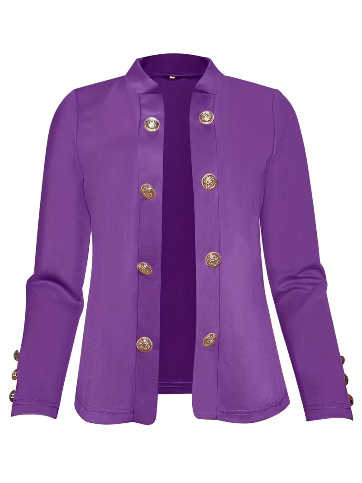 Colombe™ | Gold Button Blazer