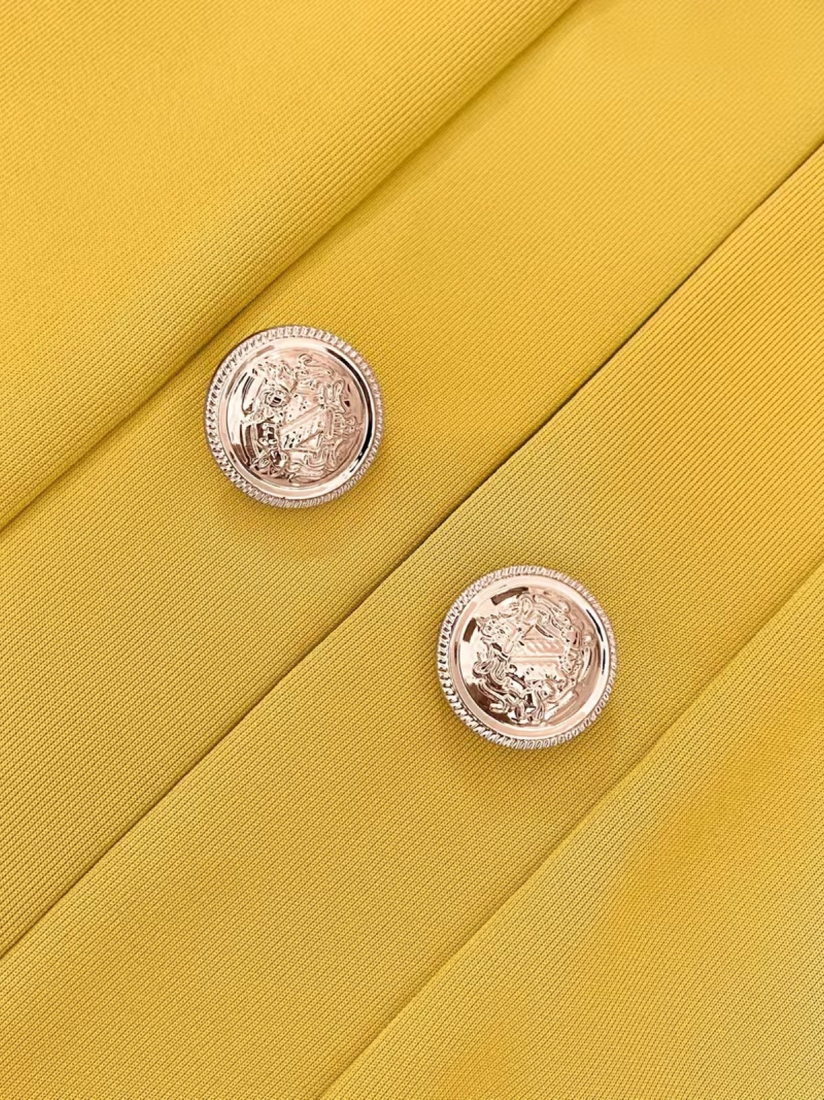 Coralynne™ | Gold Button Blazer