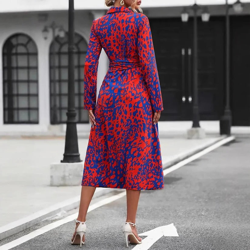 Marceline™ | Button-Front Midi Shirt Dress