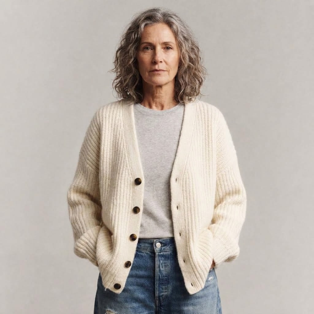 Hannah | Relaxed V-Neck Cardigan