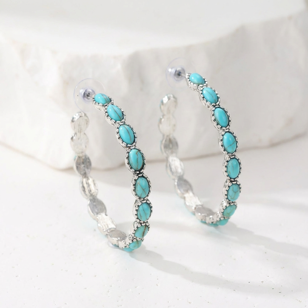 Vondelle™ | Vintage Oval Hoop Earrings