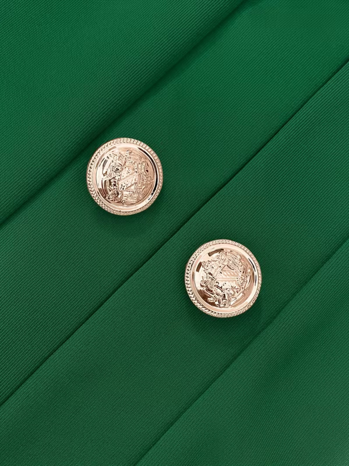 Delphina™ | Gold Button Blazer