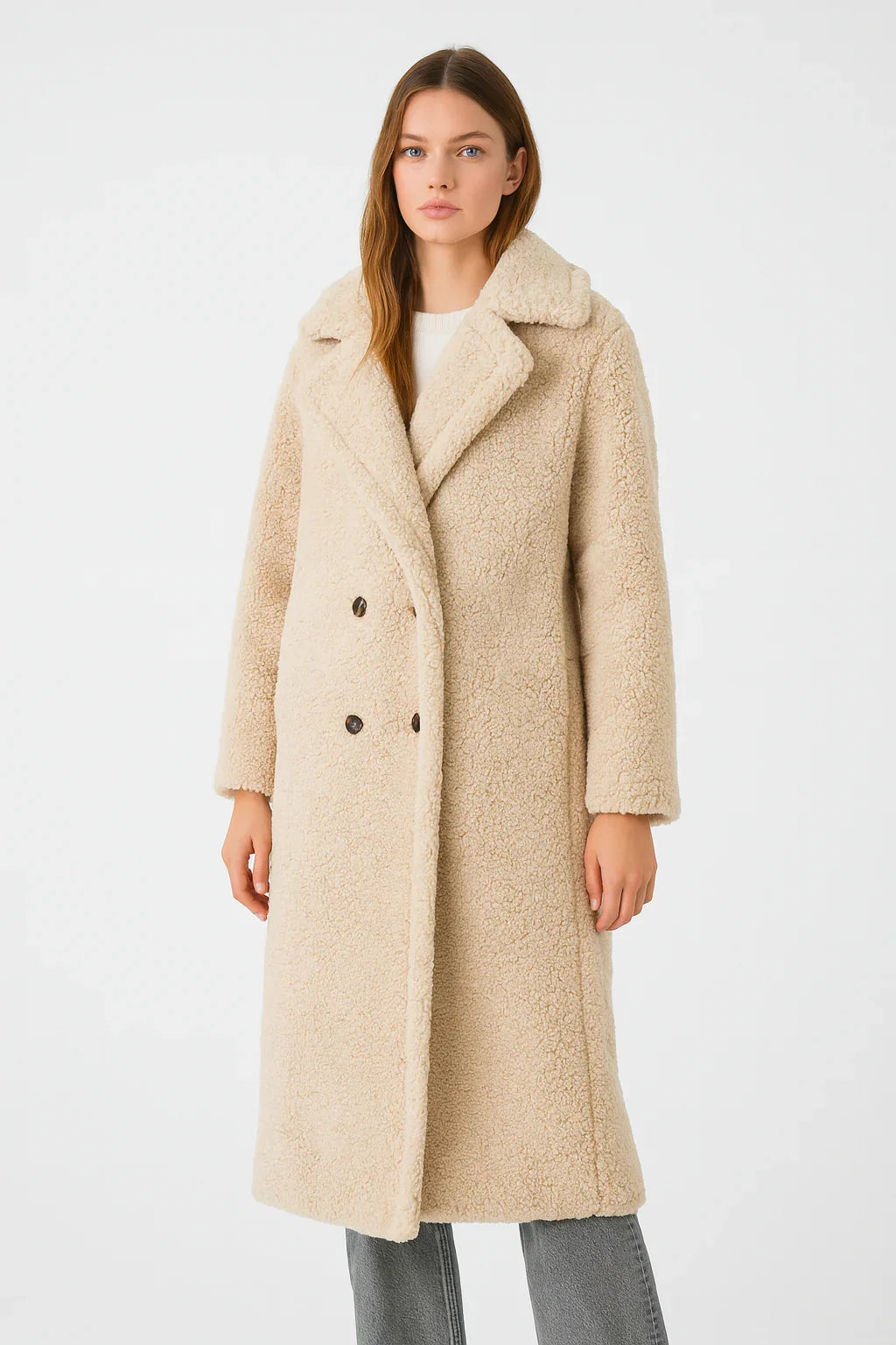 Emma | Women's Long Teddy Coat