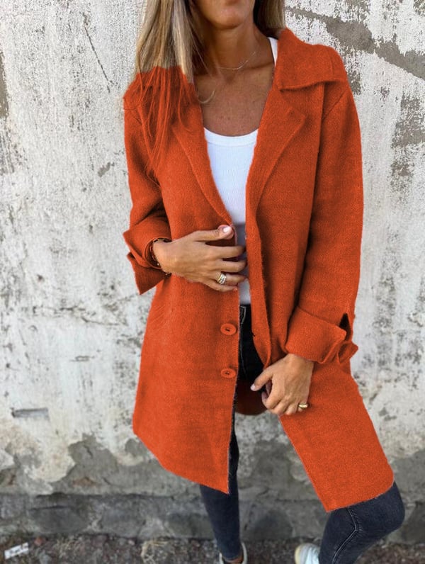 Bailey | Women's Long Casual Lapel Single-Breasted Coat