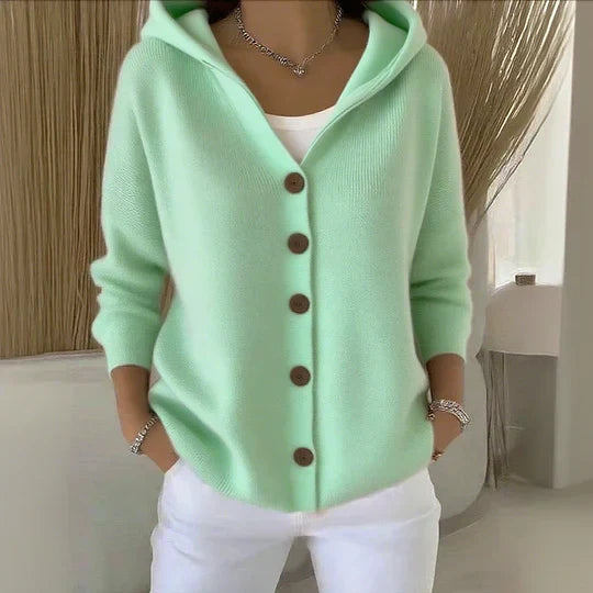 Rivette™ | Hooded Button-Up Cardigan