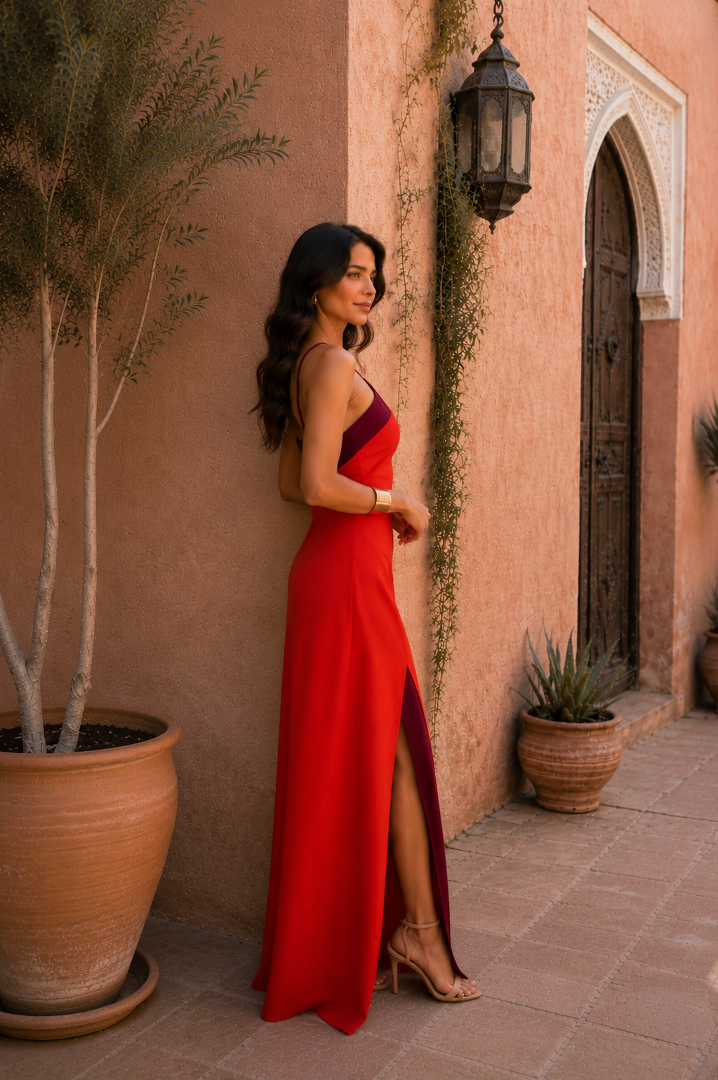 Lisara™ | Long Halter Dress with Slit