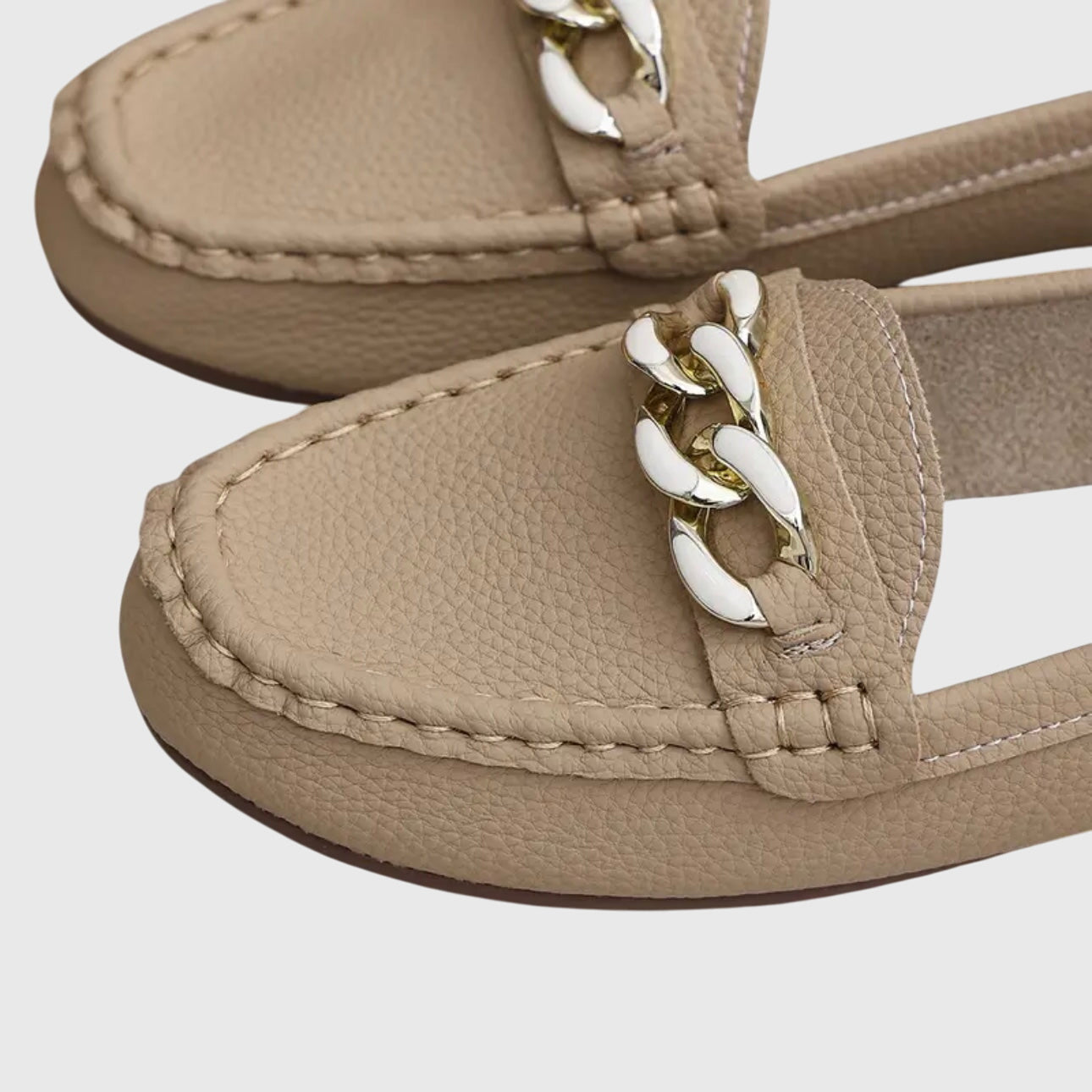 Katarina™ | Chain-Embellished Loafer Flats