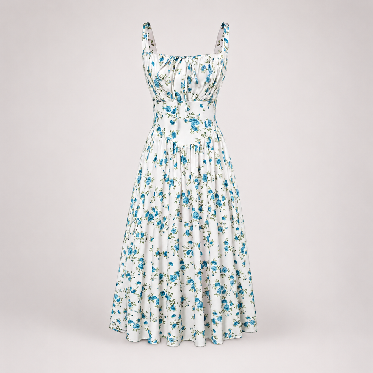 Scarlett | Milkmaid Floral Midi Dress
