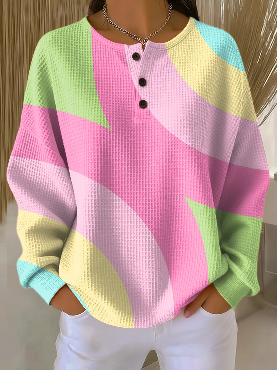 Orvana™ | Sweater with Abstract Geometric Pattern
