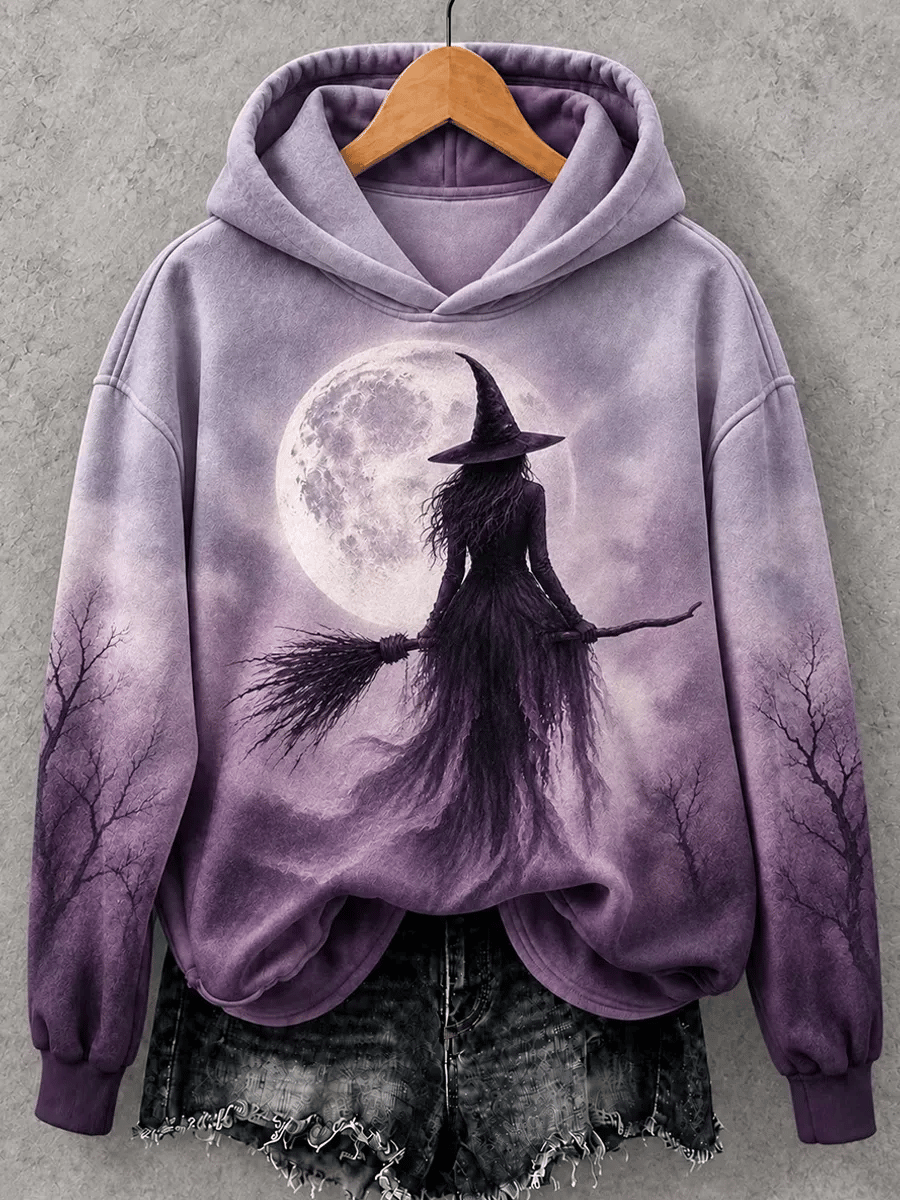 Women's Halloween Cute Witch Sweatshirt