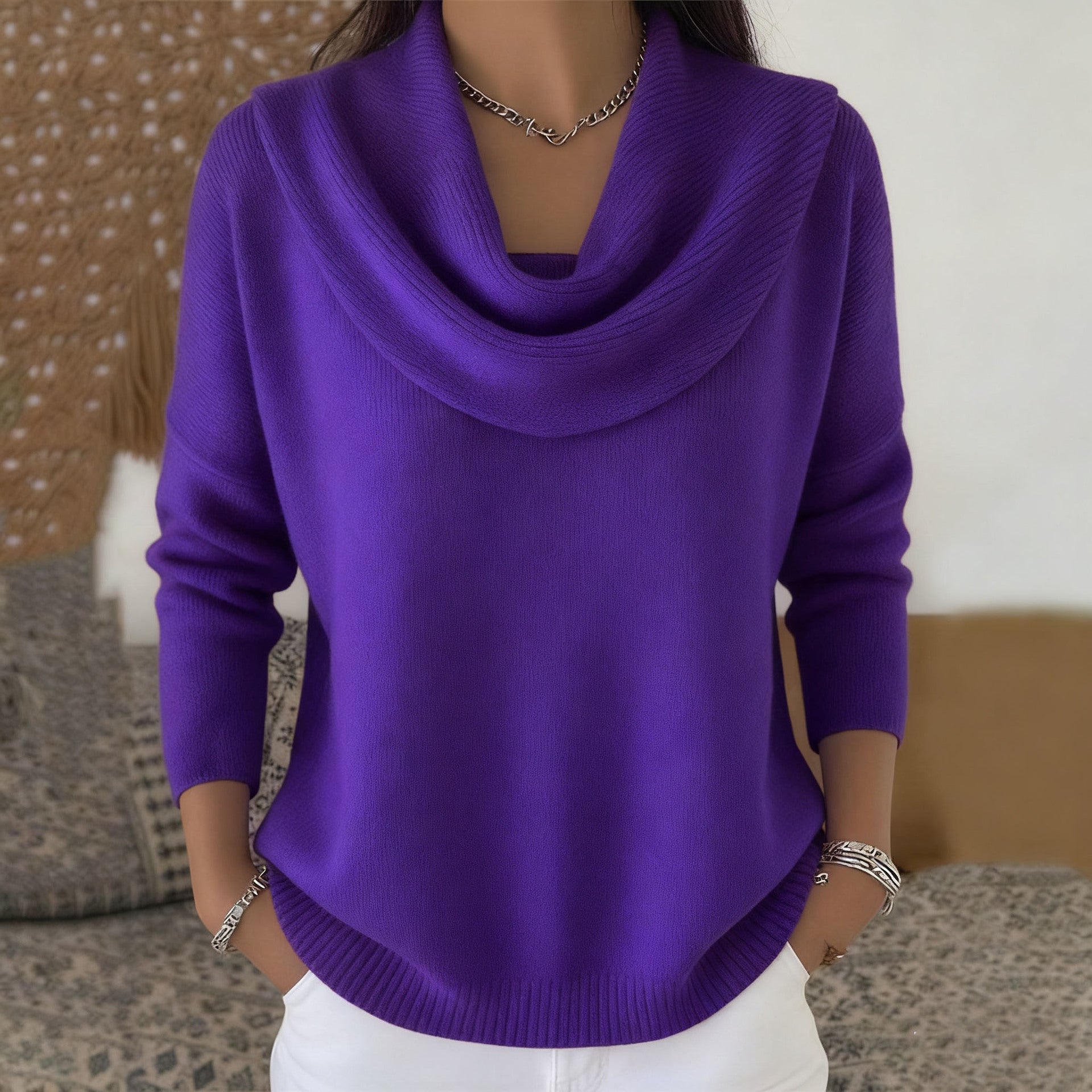 Noelle™ | Cowl Neck Sweater