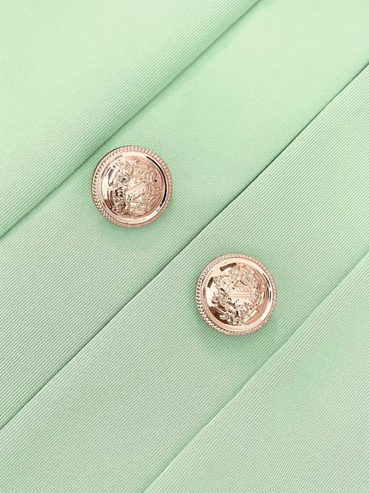 Elowise™ | Gold Button Blazer