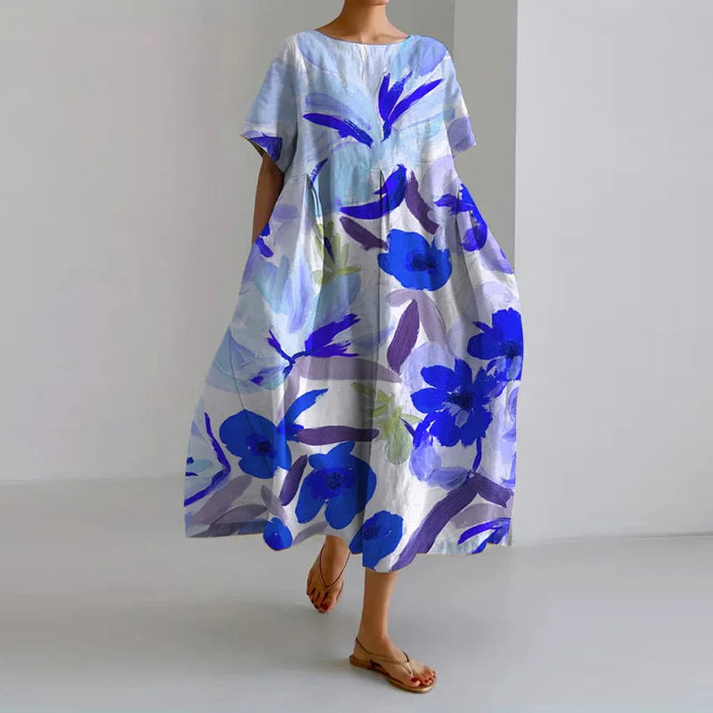 Glorene™ | Elegant Floral Dress