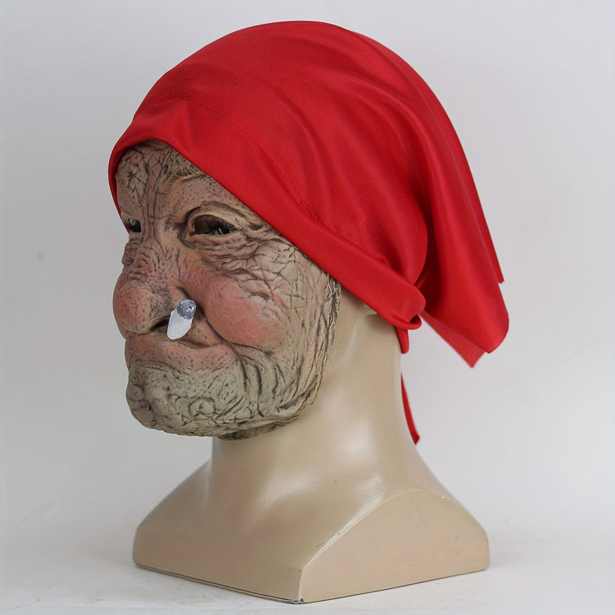 Women's Halloween Red Hood Grandma Mask