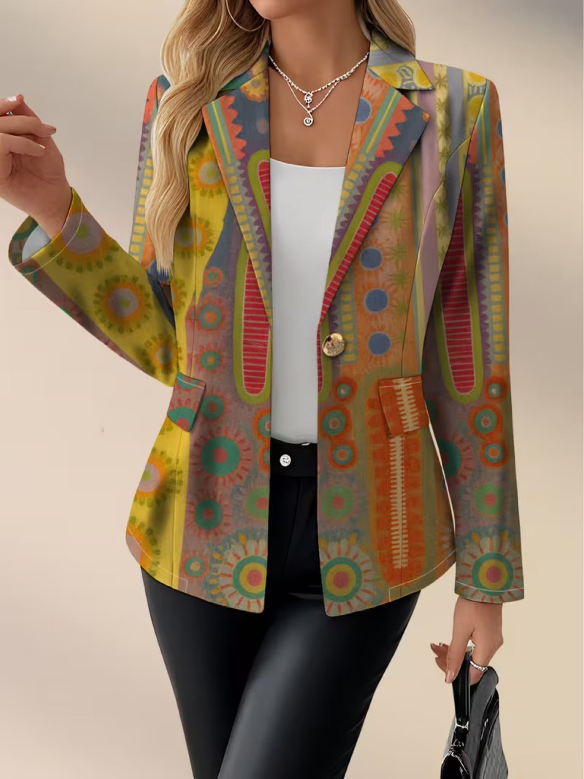 Faustine™ | Bohemian Medallion Blazer