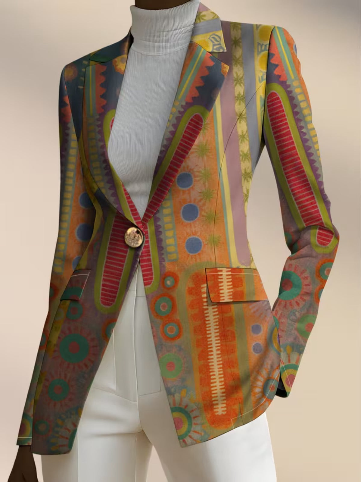 Faustine™ | Bohemian Medallion Blazer
