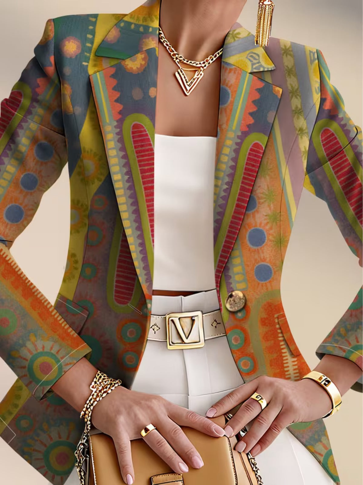 Faustine™ | Bohemian Medallion Blazer